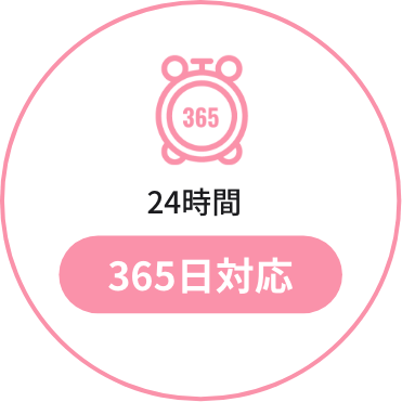 24時間365日対応